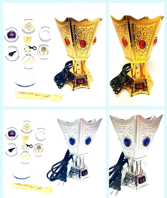 NEW LUXURY ELECTRIC Incense Burner Bakhoor Bukhoor Hexagon 🥇110V USA