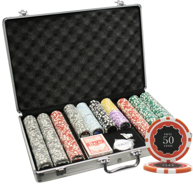 Mrc Poker 650Pcs 14G Eclipse Poker Chips Set With Alum Case