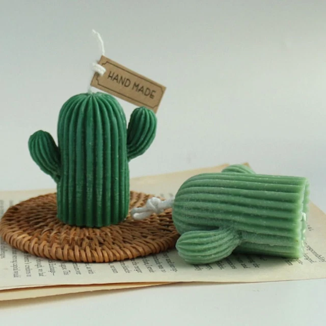 de cire d'art 3D Fabrication de savon Cactus Bougie Moule Moule en silicone