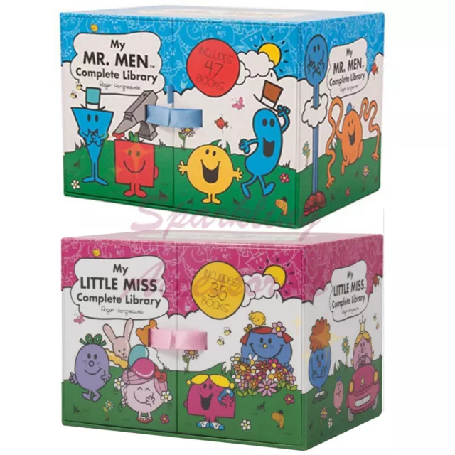 NEW Mr Men & Little Miss Complete Libraries Books Entire Collections Boxed Sets!