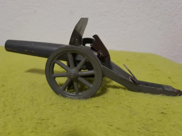 EIKI Feldhaubitze 22 cm Blechspielzeug WW2 mit Holzrohr
