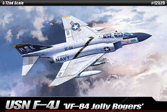 1/48 USN F-4J VF-84 Jolly Rogers – Academy Hobby Model Kit #12305