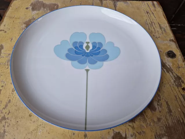 Wirkkala design Rosenthal Platte Blaue Blume Speiseteller großer Teller 28cm