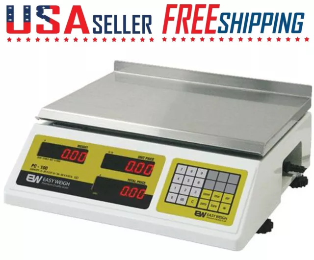 EASY WEIGH PC-100 Price Computing Scale 60Lb Weigh Scale S2000 PC100