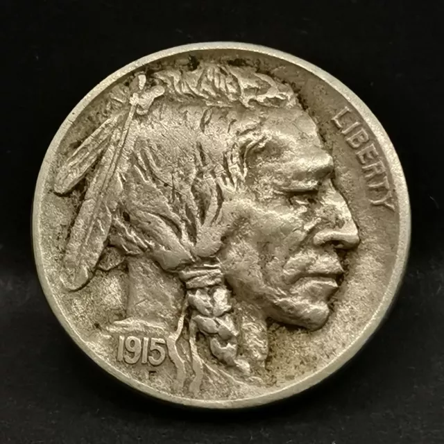 5 Cents Buffalo Nickel 1915 Usa ( Bison & Tete D'indien )
