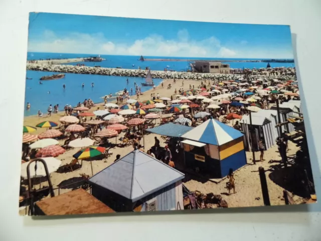 Cartolina Viaggiata "CIVITANOVA  MARCHE La spiaggia" 1970