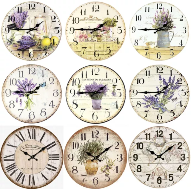 Reloj de pared reloj decorativo cocina reloj cuarzo vintage retro...