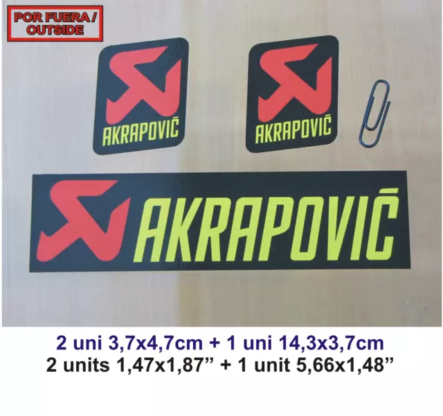 Adhesivo Pegatina Sticker Decal Aufkleber Autocollant Adesivi Vinyl   Akrapovic