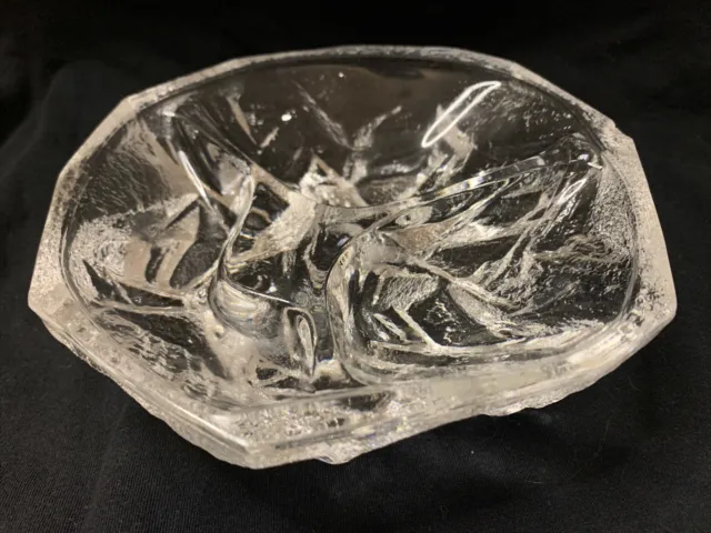 Peill & Putzler Clear 1970’s  Ice Relief Glass Ice Cube Bowl P300