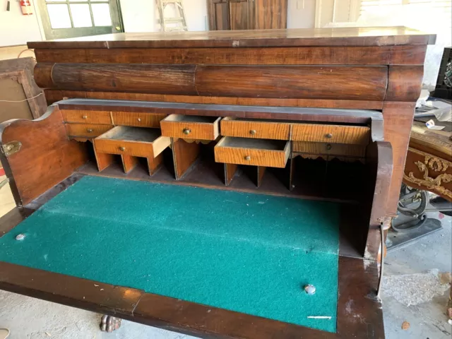 antique American Empire style drawers desk circa 1900 3