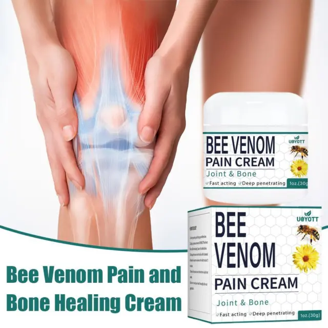Crema curativa para el dolor y los huesos BeeVenom, 30 g crema de terapia articular y ósea Reino Unido