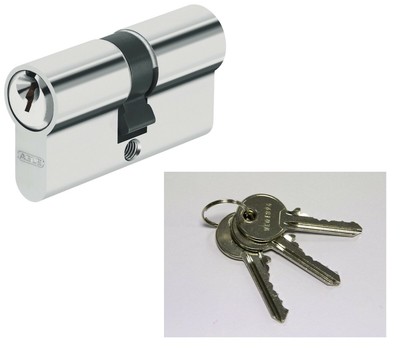 ABUS Euro remplacement cylindre & 3 clés 40/40mm NEUF 