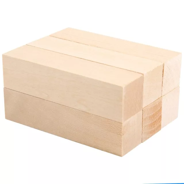 6Pcs Basswood Carving Blocks for Wood Beginners Carving Hobby Kit DIY2381