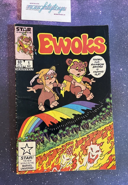 Vtg EWOKS Comic Book #1 Star Comics May 1985 Rainbow Bridge Marvel 1st Issue
