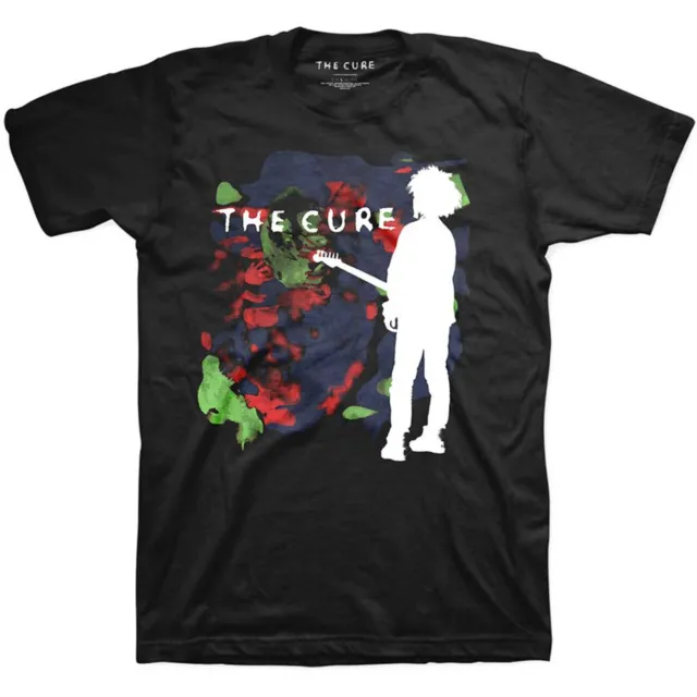 Officially licensed The Cure Boys Don't Cry Colour splash Mens Black T Shirt