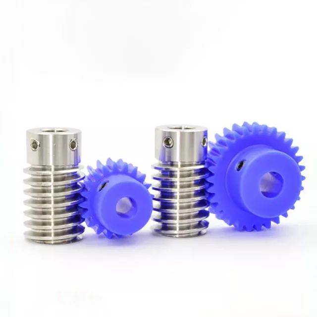 1 Modulus Plastic Nylon Worm Gear Wheel 10T-80T & A B L Steel Worm Gear Shaft