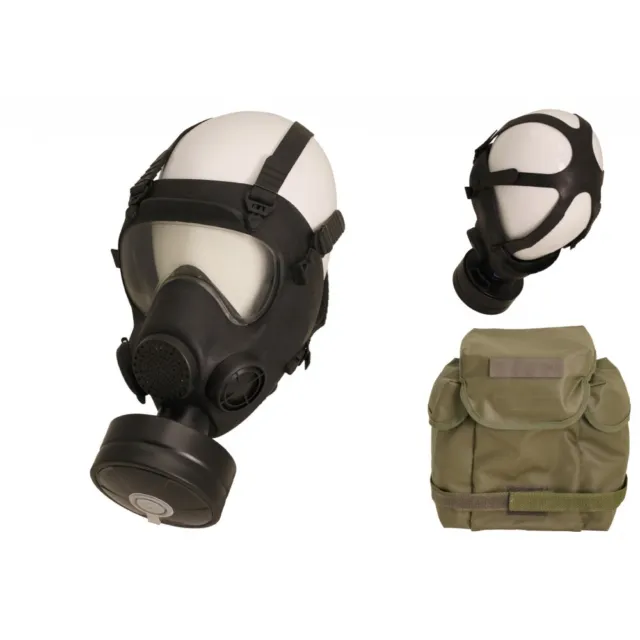 Origi. Pol. Schutzmaske MP5 Filter ABC Schutz Militär Atemschutz Gasmaske Tasche