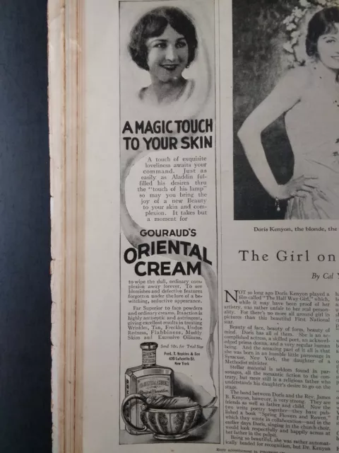 Goraud's Oriental Cream 1926 Original Ad Rare VHTF Flapper Art Mercury Poisoning