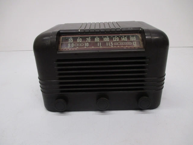 Vtg 1940s RCA Radiola 61-10 Tube AM Broadcast SW Table Radio Bakelite As Is