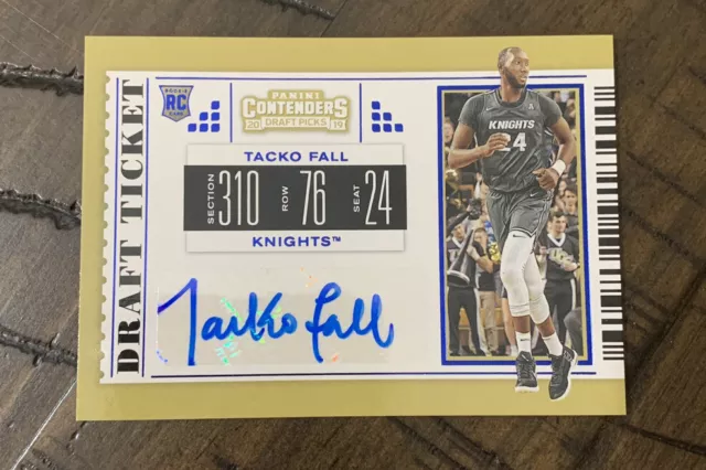 Tacko Fall 2019-20 Panini Contenders Draft Ticket #118  RC Rookie autograph