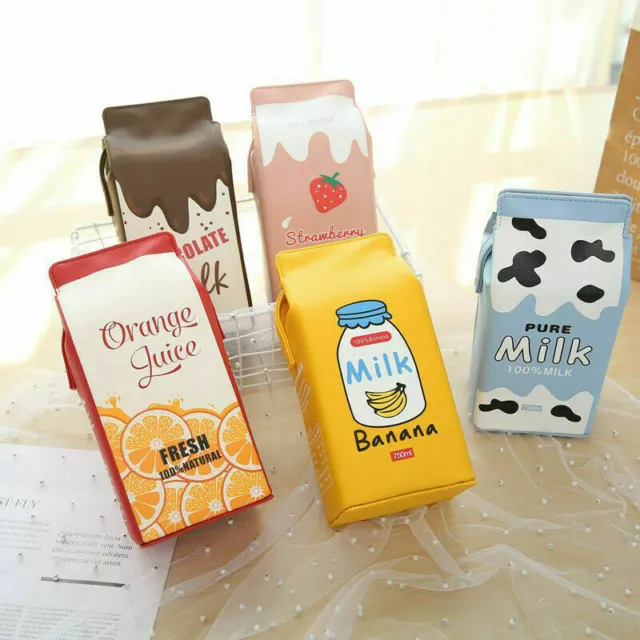 Ladies Kawaii Tote Bag Carton Milk Carton Portable Girl Messenger Shoulder Bag#H 3