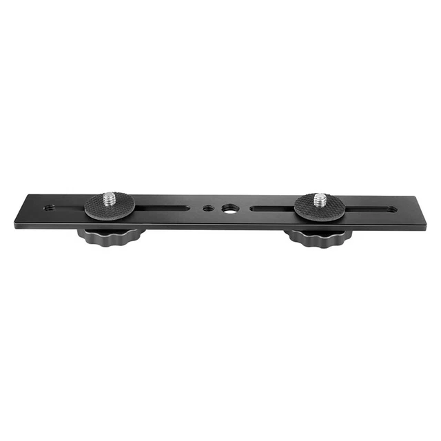 Soporte de trípode de montaje de cámara flash doble de 8 pulgadas con tornillo 1/4 para estéreo 3D N3