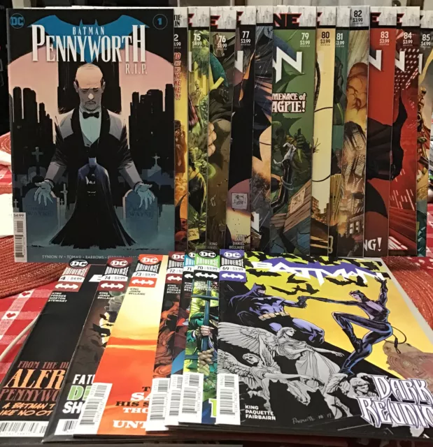 Batman Rebirth 20 Comics #69-74, CITY OF BANE 75-85,Secret Files, Pennyworth RIP