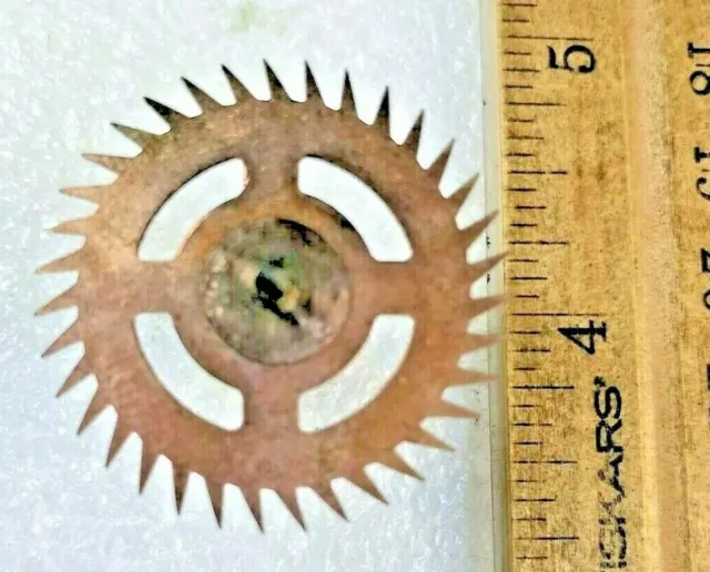 Unknown Clock Mvmt Escape Wheel (52.45mm Long, 1.65mm Pivot, 31mm Dia.)(K6576)