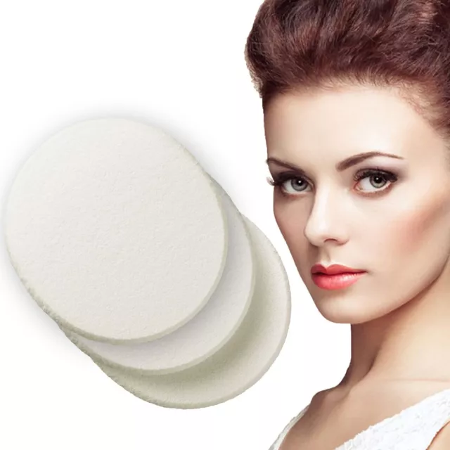 3x SOFT FOAM MAKE UP SPONGES Round Circular Cosmetic Facial Blender Applicator