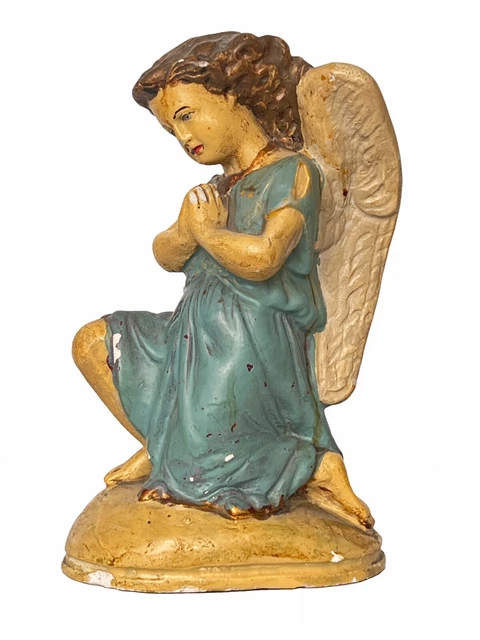 Ancienne applique murale ange chérubin décoratif doré 1 made
