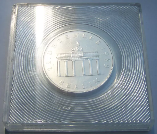 20 Ddr Silber Mark - Brandenburger Tor - St - Silbermünze - Silberbarren - Mauer