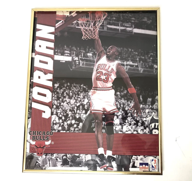 STARLINE★90&#39;sVINTAGE★マイケルジョーダン★ポスター★USA製 VINTAGE 1990 STARLINE NBA CHICAGO BULLS MICHAEL JORDAN DUNK