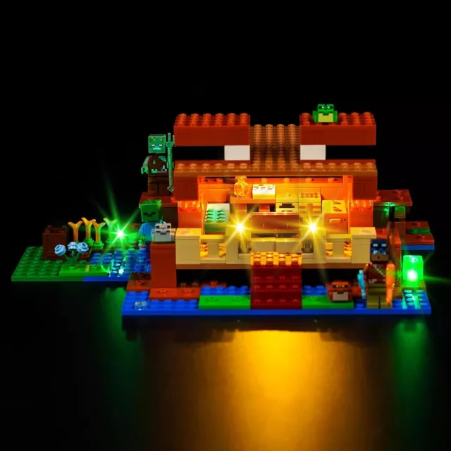 BrickBling LED Licht Kit für LEGO Minecraft The Frog House 21256 DIY Dekor Set