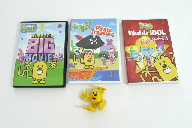 Three Dvd WOW WOW WUBBZY Three DVDs Wubbzy Pirate Treasure Wubb Idol Wubbzy's Big ...