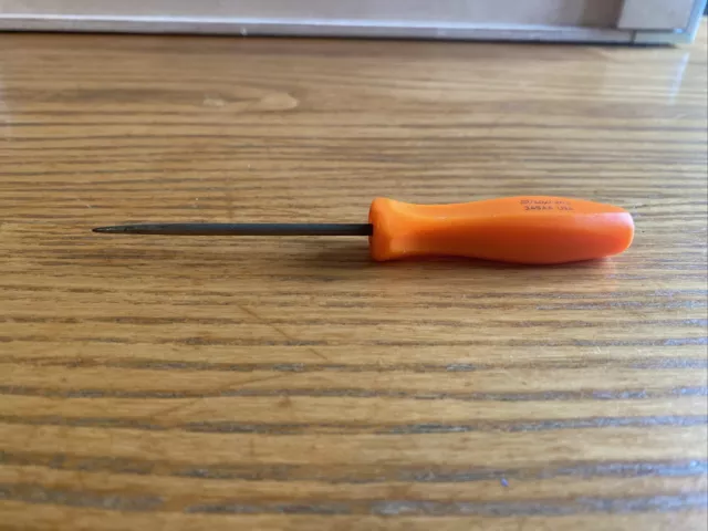 Snap-on 3ASAA 4" Orange Hard Handle  Miniature Straight  Pick Awl USA