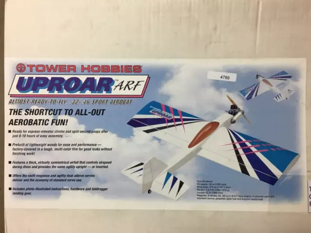 Tower Hobbies Uproar Arf Model Airplane Kit #802 Tower Hobbies Uproar Arf Model Airplane Kit #802