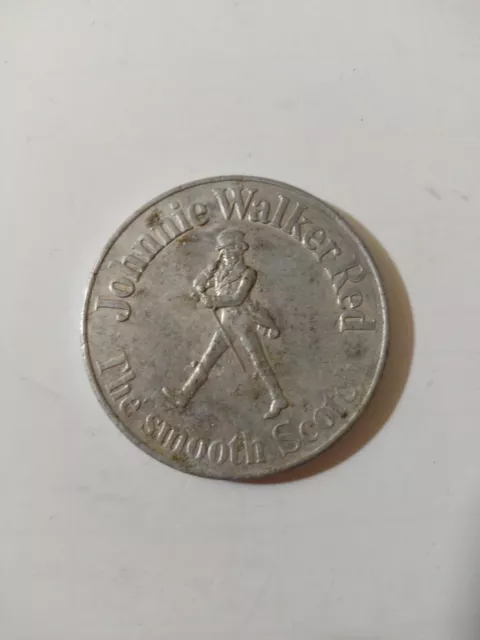 Johnnie Walker Red Scotch Token New York Jets 1972 NFL Football Schedule Reverse