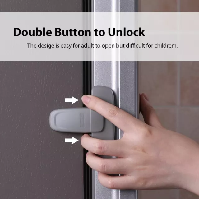 Children's Refrigerator Lock Safety Cabinet Door Lock Square