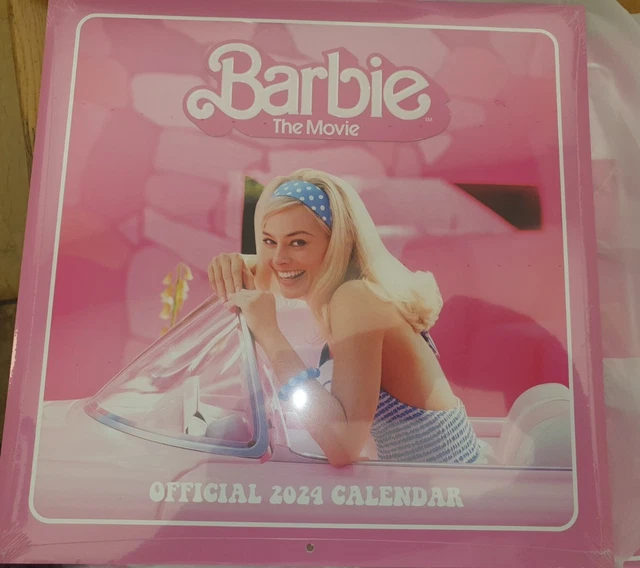 BARBIE THE MOVIE Square Calendar 2024 Brand New Official Merchandise