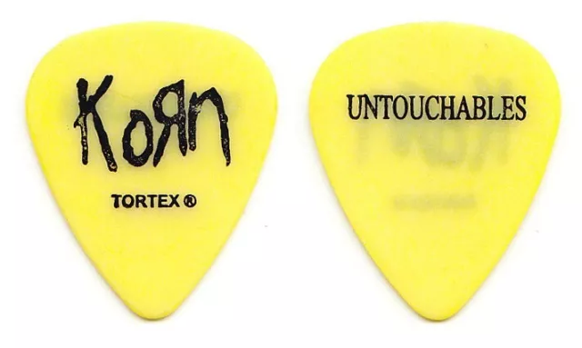 Korn Yellow Guitar Pick - 2002 Untouchables Tour