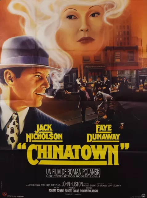 Chinatown Jack Nicholson Faye Dunaway Original French Grande Poster R/1970