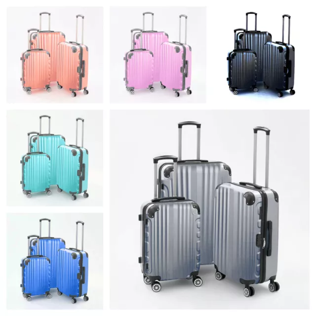 Hard Case Luggage Shell PC+ABS Cabin Suitcase 4 Wheel Travel Bag Lightweight