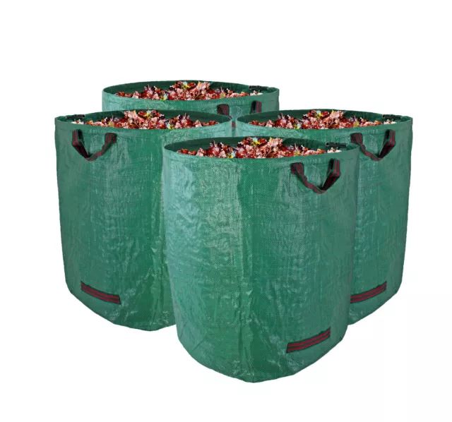 4x Gartenabfallsack 272 Liter Doppelnaht Gartensack Laubsack Gartentasche 272L