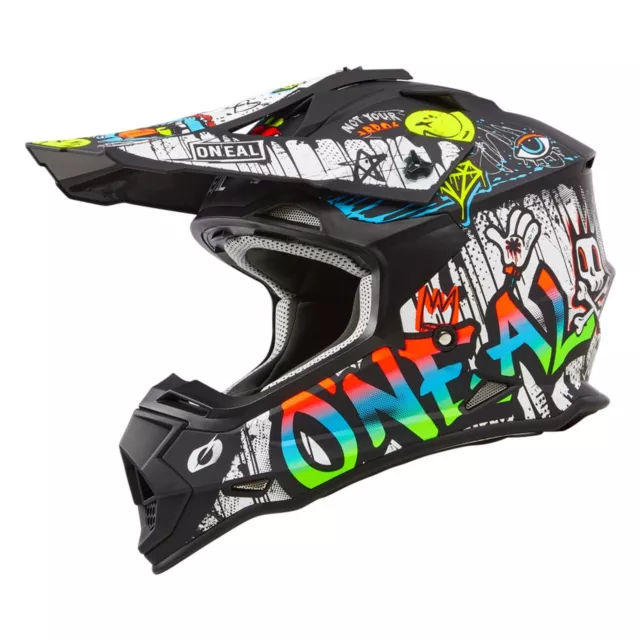 O'Neal 2024 2 Series Rancid Motocross Offroad Helmet - Black/White