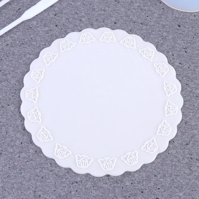 Tapis De Table En Silicone - Lot De 3 (30x40cm) - Anti-tâches, Protection Comptoir - Jaune, Bleu, Rose