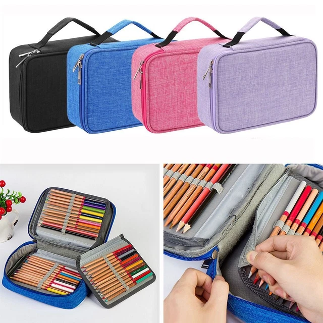 Porte-stylo de peinture Sac Crayon Étuis à crayons en toile Boîte de rangement