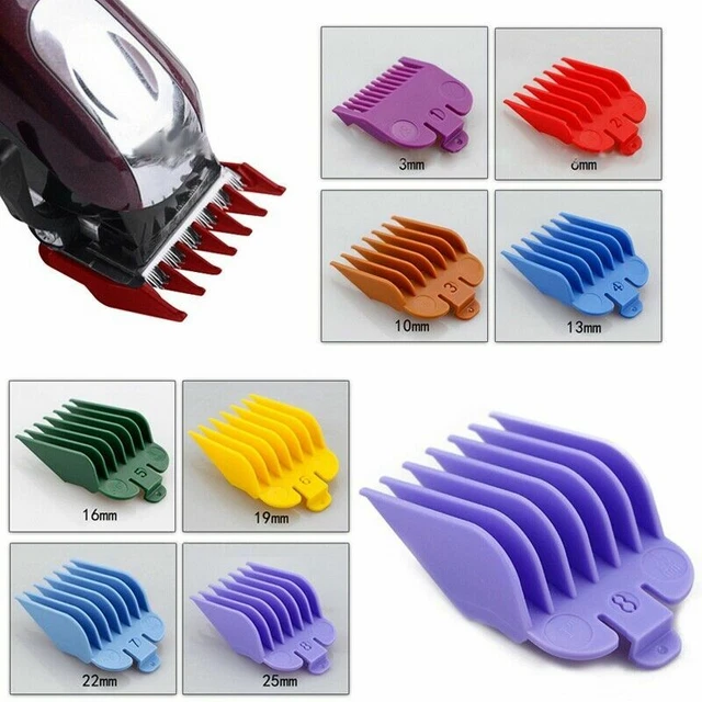 8* Standard Guards Attach Trimmer Hair Clipper Guide Comb Set Style for WAHL