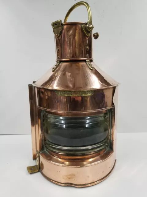 1945 Navigation Masthead Bow Lamp Copper Brass WW2 Alderson and Gyde Birmingham