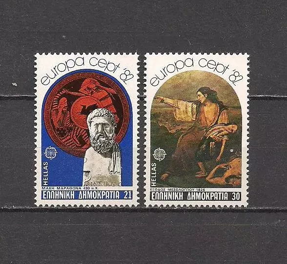 Griechenland (1982) Mi.Nr. 1481 + 1482 postfrisch ** / mnh (4pu43) EUROPA CEPT