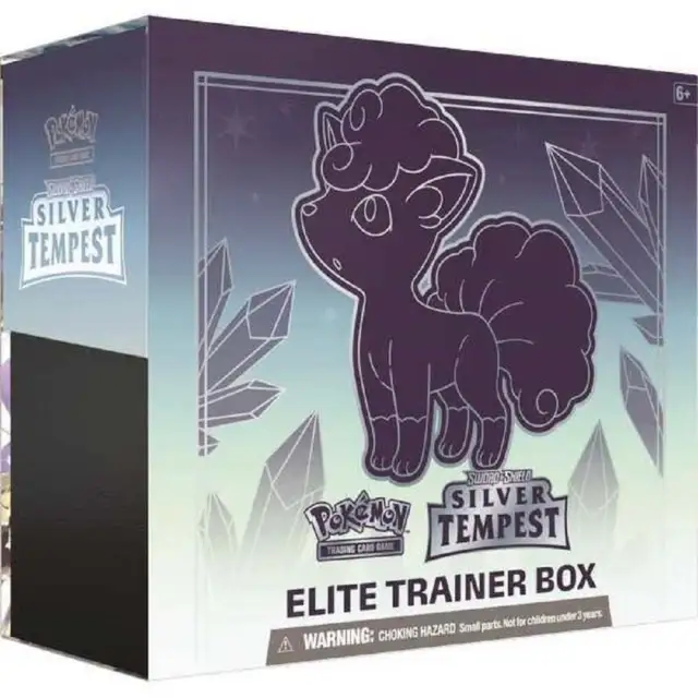 Pokemon Silver Tempest Elite Trainer Box : Vulpix : New & Sealed : Trading Cards